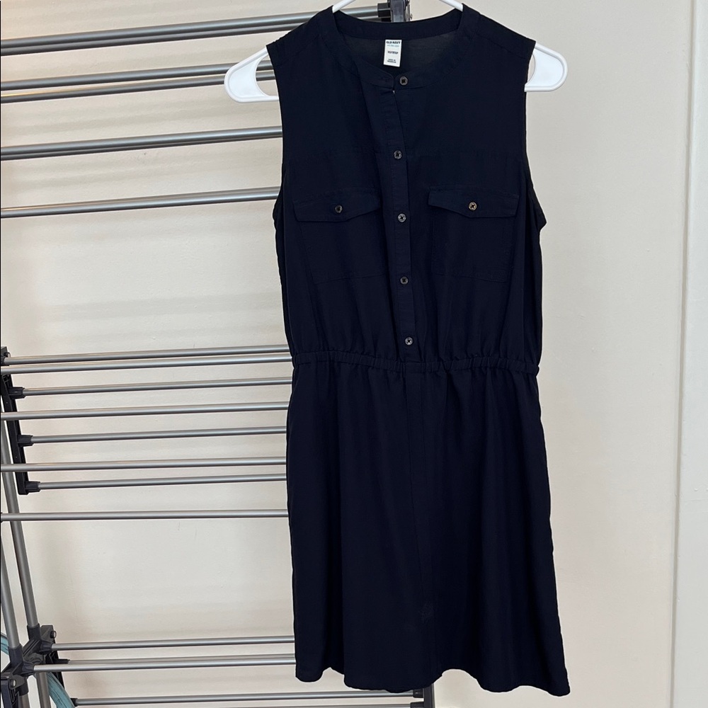 Navy Midi Dress Old Navy